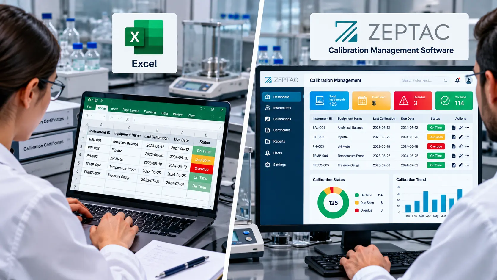 Calibration Management Software vs Excel-Guide