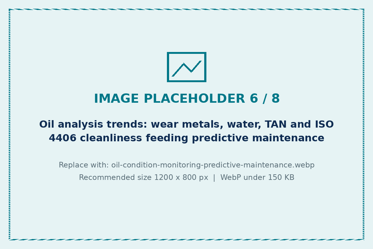 Oil condition monitoring trends for predictive maintenance