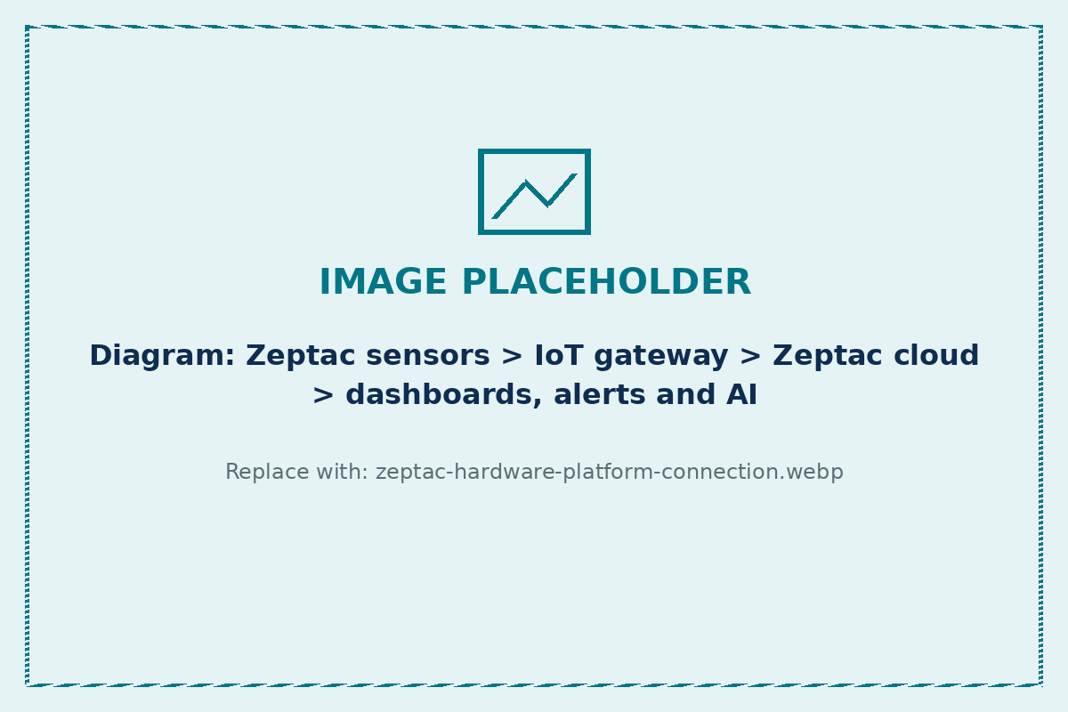 How Zeptac industrial IoT hardware connects to the Zeptac platform