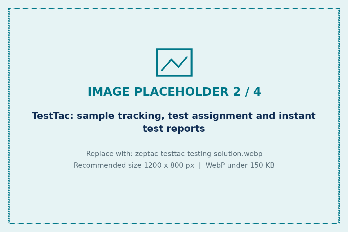 TestTac testing laboratory software solution by Zeptac